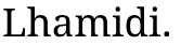 lhamidi black logo